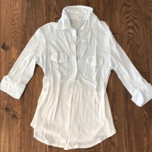 Button down collared tee